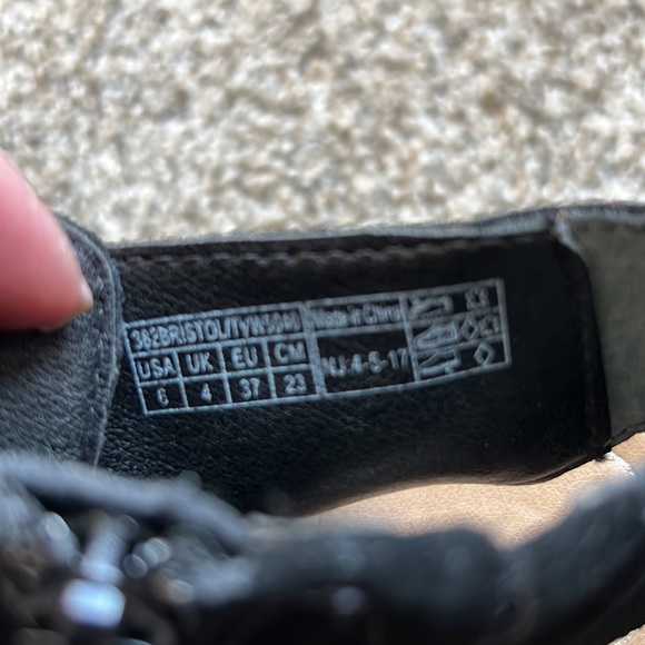 Black Suede Vionic Sandals - Picture 5 of 5